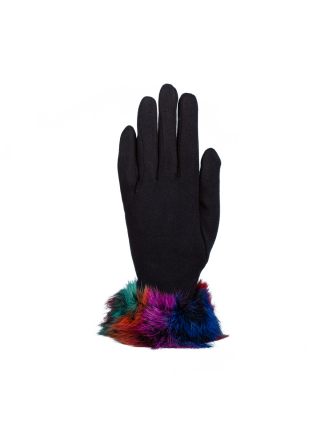 Дамски ръкавици, Дамски ръкавици Sama син цвят - Kalapod.bg
